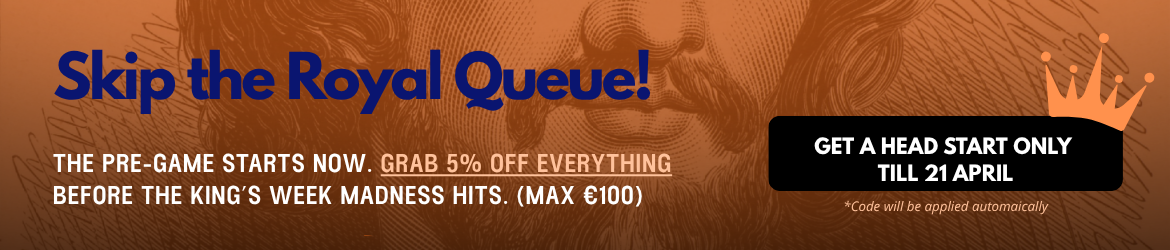 Kingsday sale warming up banner