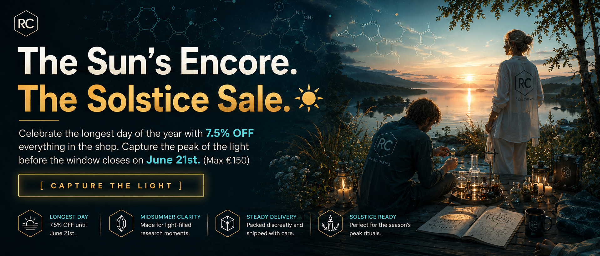 Solstice sale sun encore banner